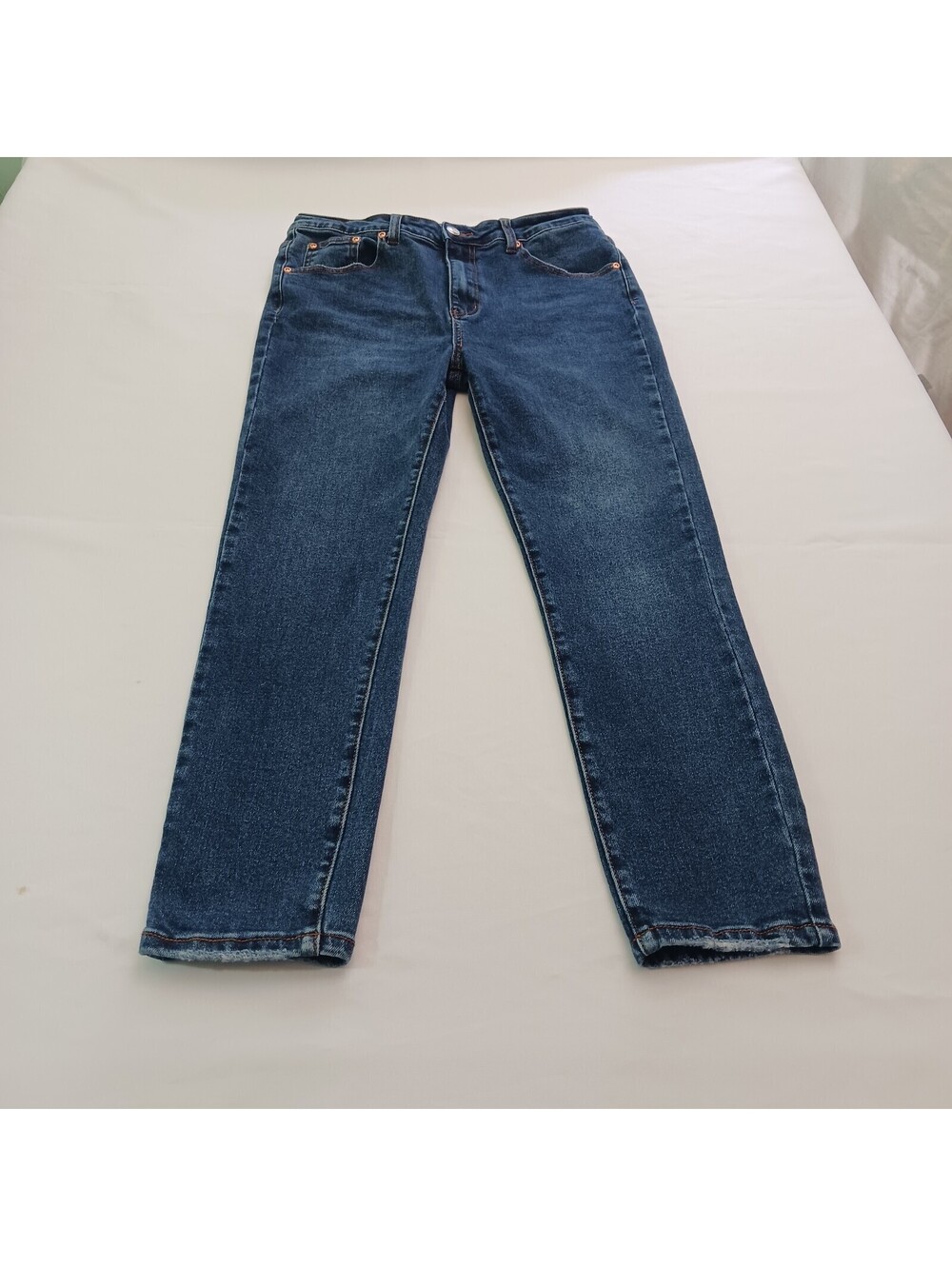 Monkey Ride Original Vintage Youth Girl's (15/32) Cotton Blend Blue Denim Jeans